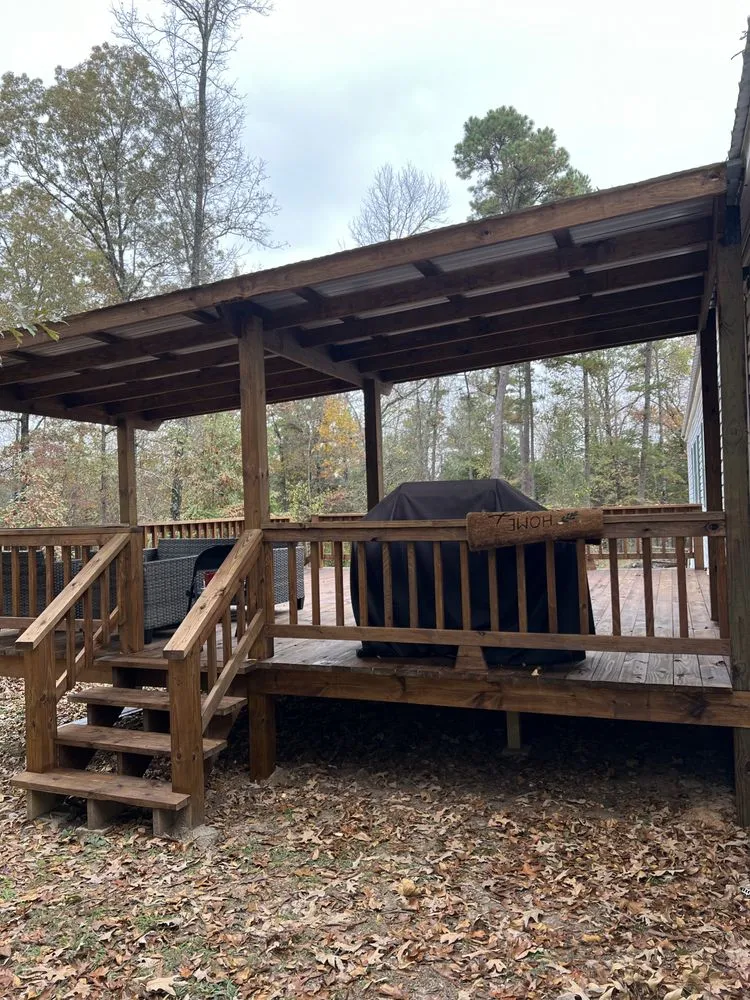 Affordable landscape installation with custom design in Romance, AR by Precision Contracting