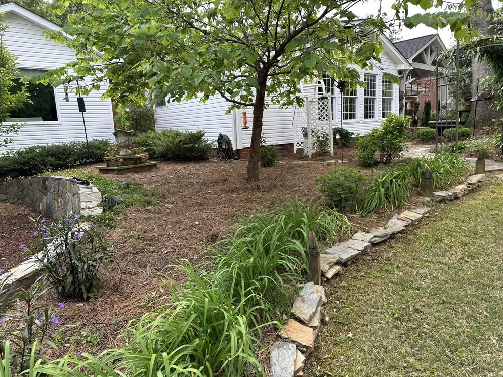 Custom outdoor landscaping for residential properties across Greenville, SC - Precision Cuts