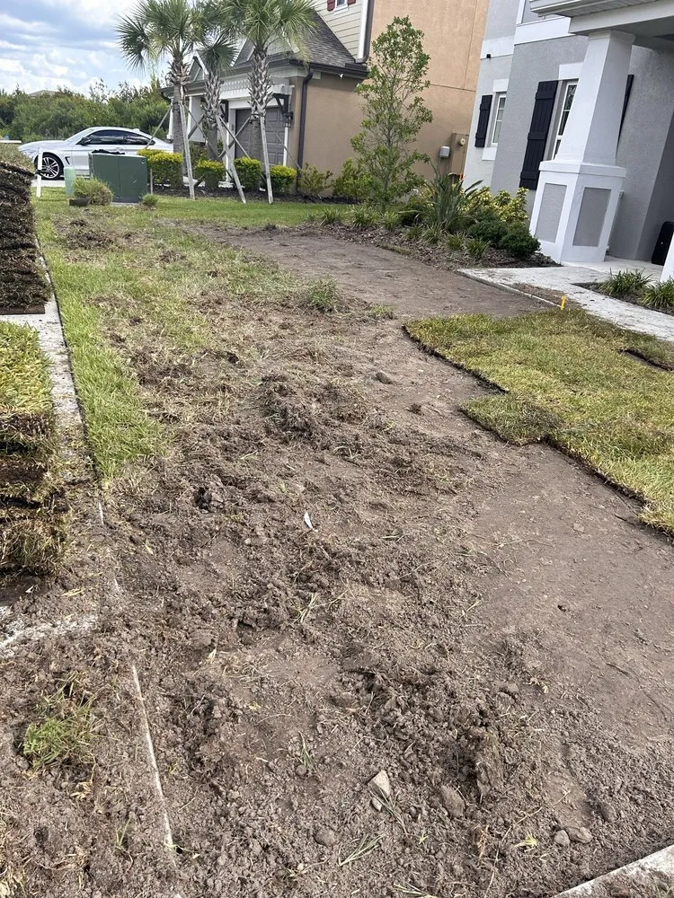 Custom garden landscaping near you in Land O' Lakes, FL by Precision Cutzz Landscaping Service