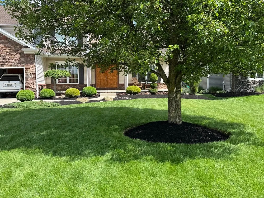 Custom garden landscaping for outdoor upgrades in New Philadelphia, OH by Precision Exterior Services