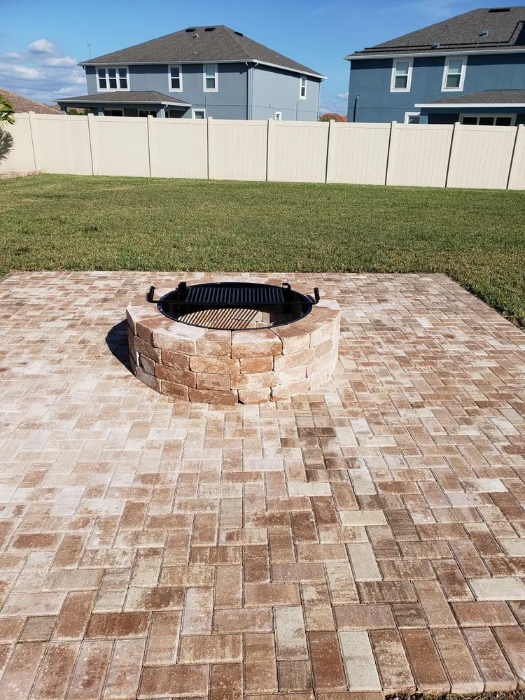 Custom lawn mowing service with custom design in Gibsonton, FL by Precision Fence and Landscaping