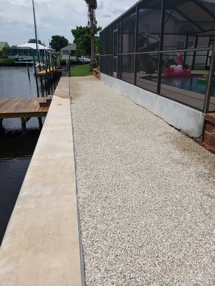 Professional garden landscaping for residential properties in Gibsonton, FL by Precision Fence and Landscaping