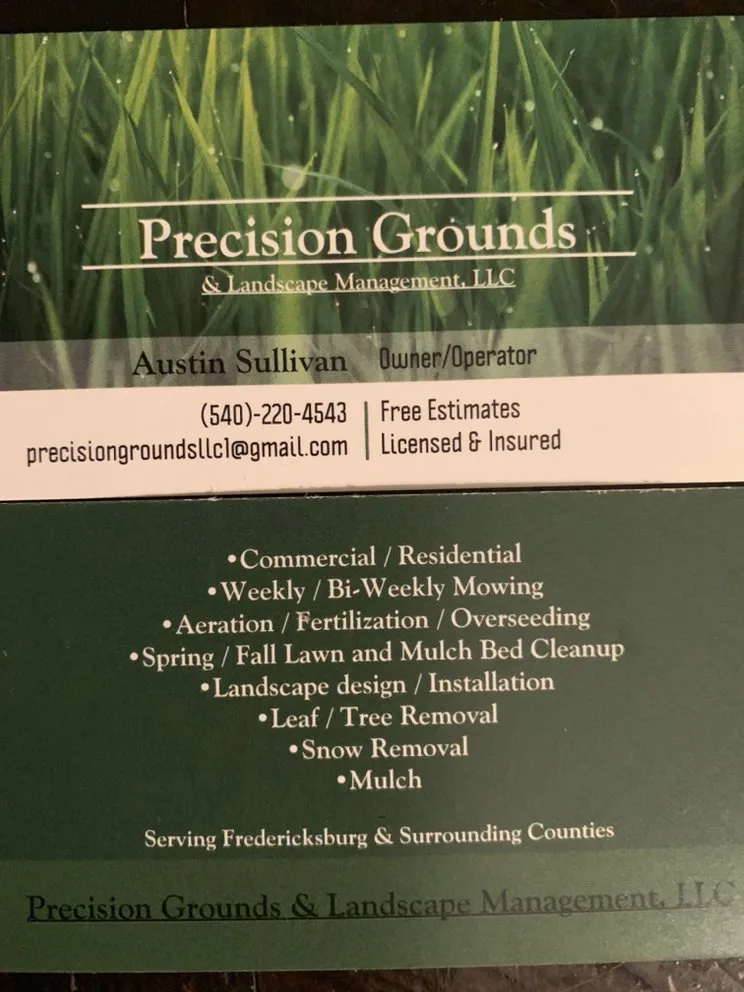 Local landscaping services in Fredericksburg, VA by Precision Grounds & Landscape Management