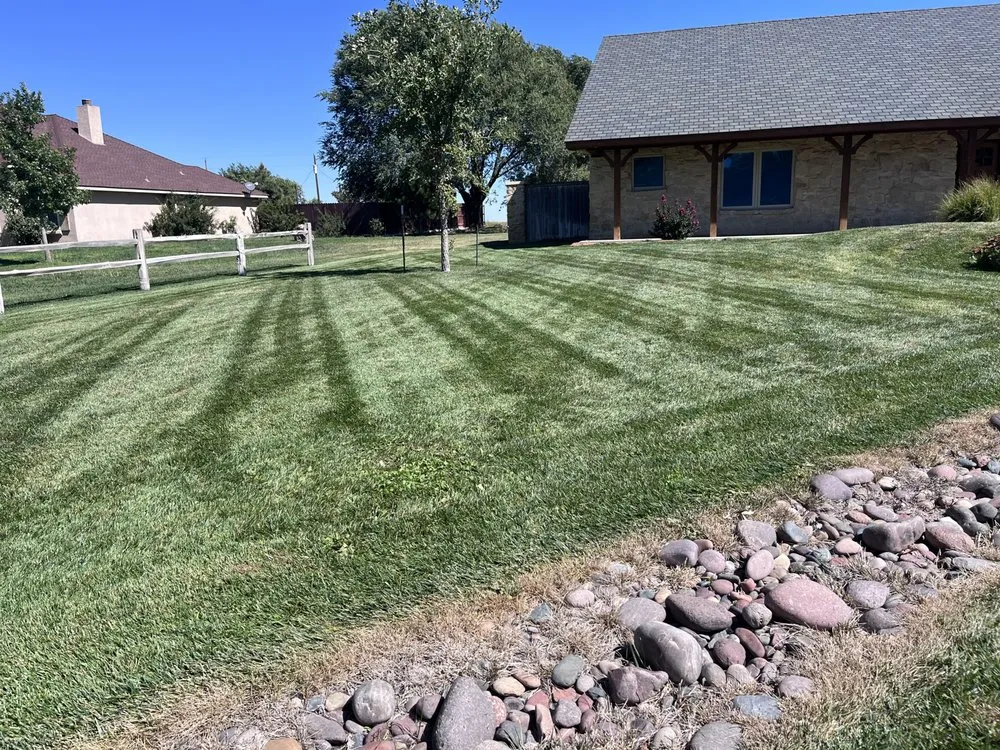 Professional residential landscaping in Dalhart, TX by Precision Grounds Maintenance