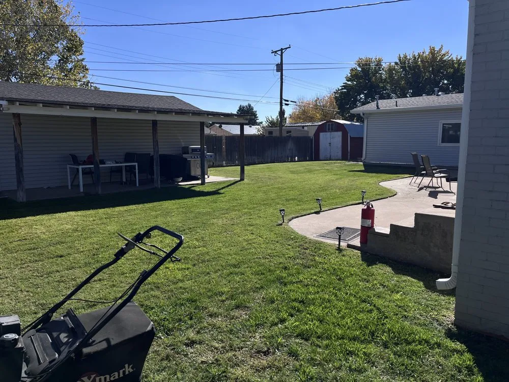 Professional lawn mowing service with custom design in Dalhart, TX by Precision Grounds Maintenance