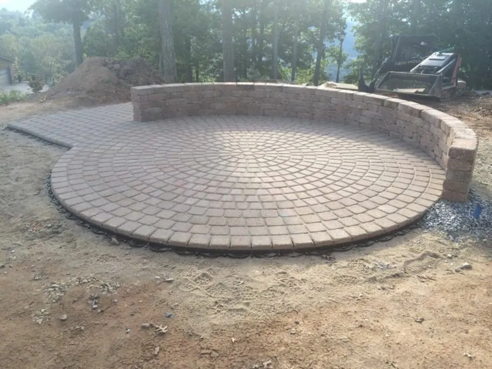 Professional landscape installation with custom design across Sauget, IL - Precision Hardscapes