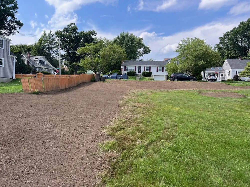 Professional garden landscaping for residential properties in Webster, MA by Precision Land Scraping