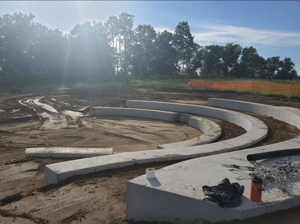 Custom lawn mowing service for residential properties in Clearwater, MN by Precision Landscape & Excavation