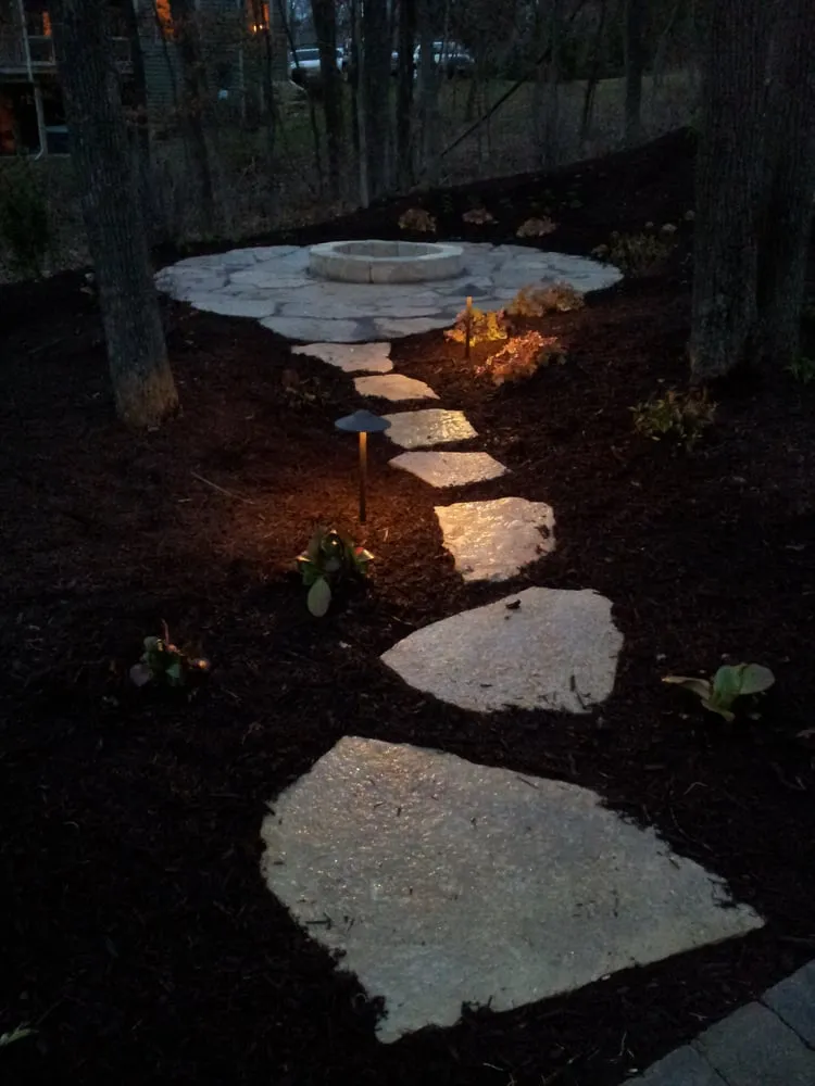 Custom landscape installation with custom design in Eleroy, IL by Precision Landscape