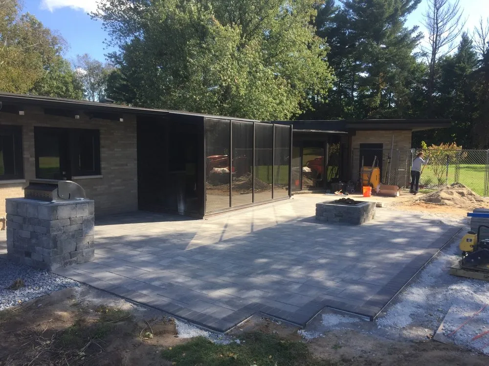 Top-rated lawn mowing service with custom design across Comstock Park, MI - Precision Landscape Management