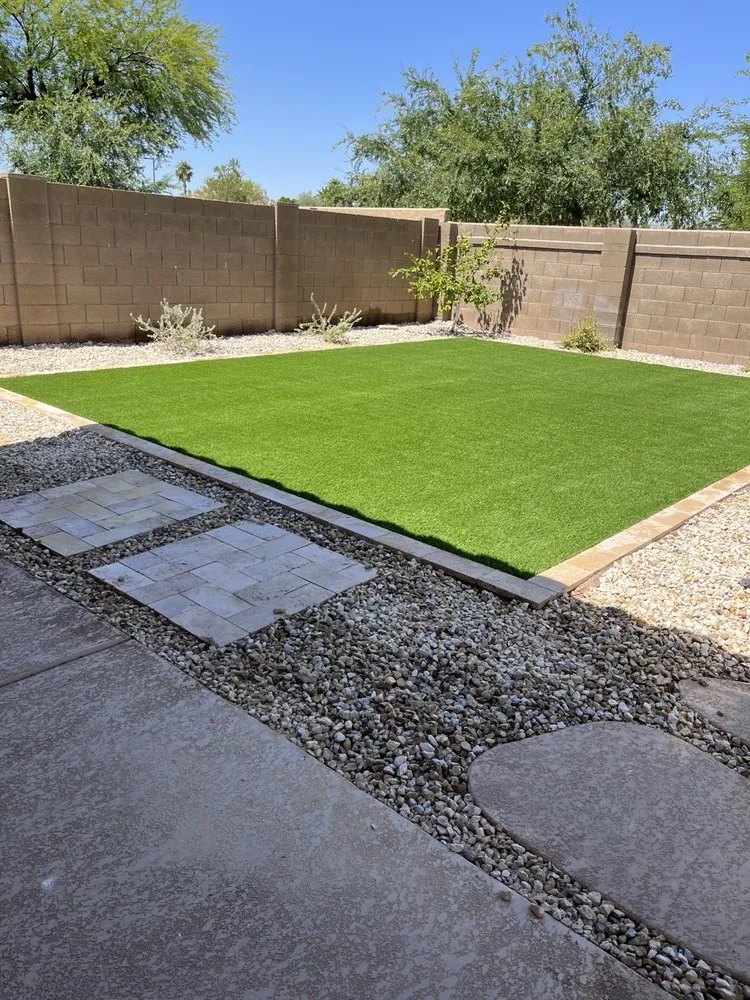 Custom residential landscaping in Mesa, AZ by Precision Landscape