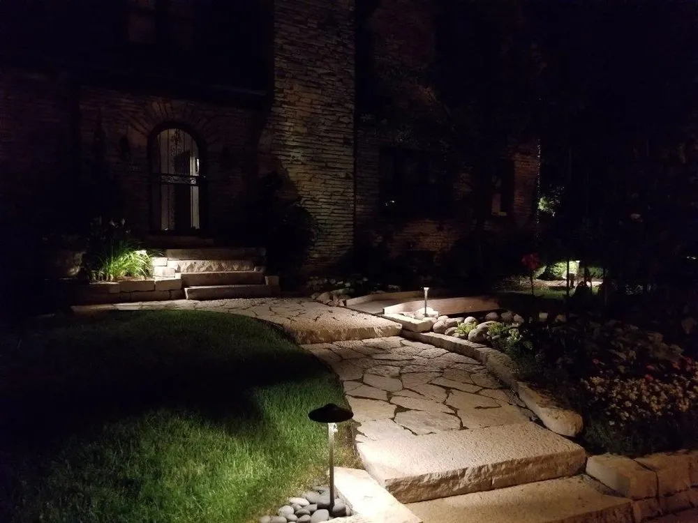 Custom yard cleanup service with custom design in Milwaukee, WI by Precision Landscape Service