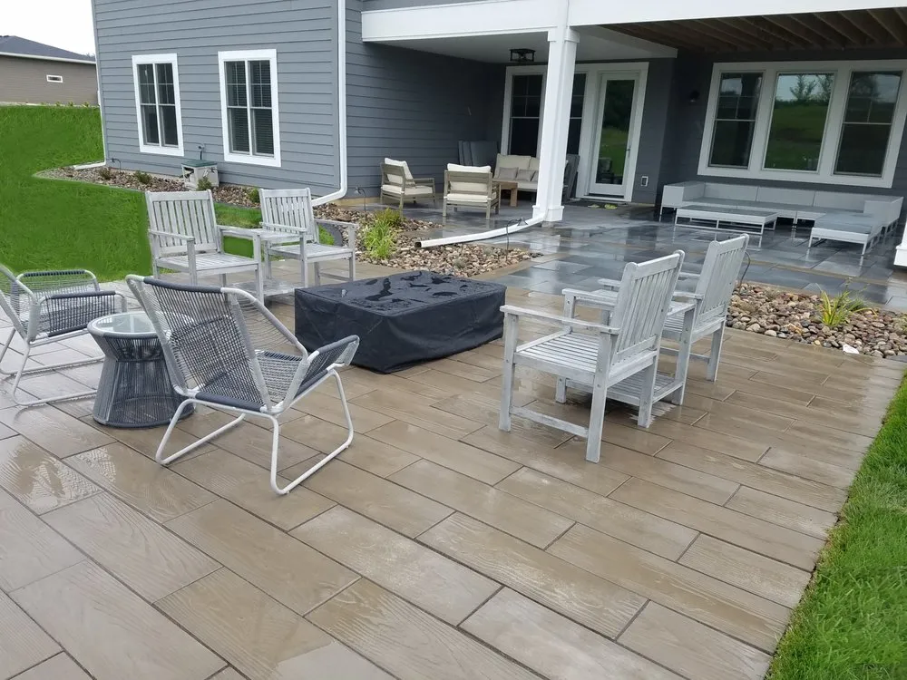 Custom landscape installation in Hastings, MN by Precision Landscaping & Construction