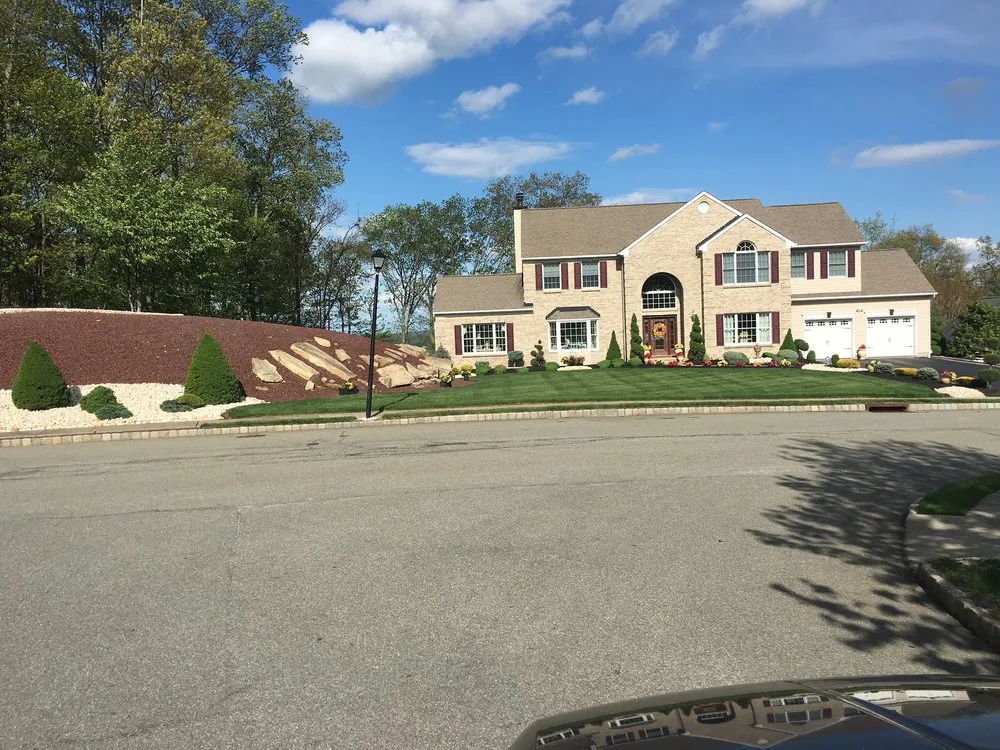 Custom landscape installation in Rockaway, NJ by Precision Landscaping and Tree Service