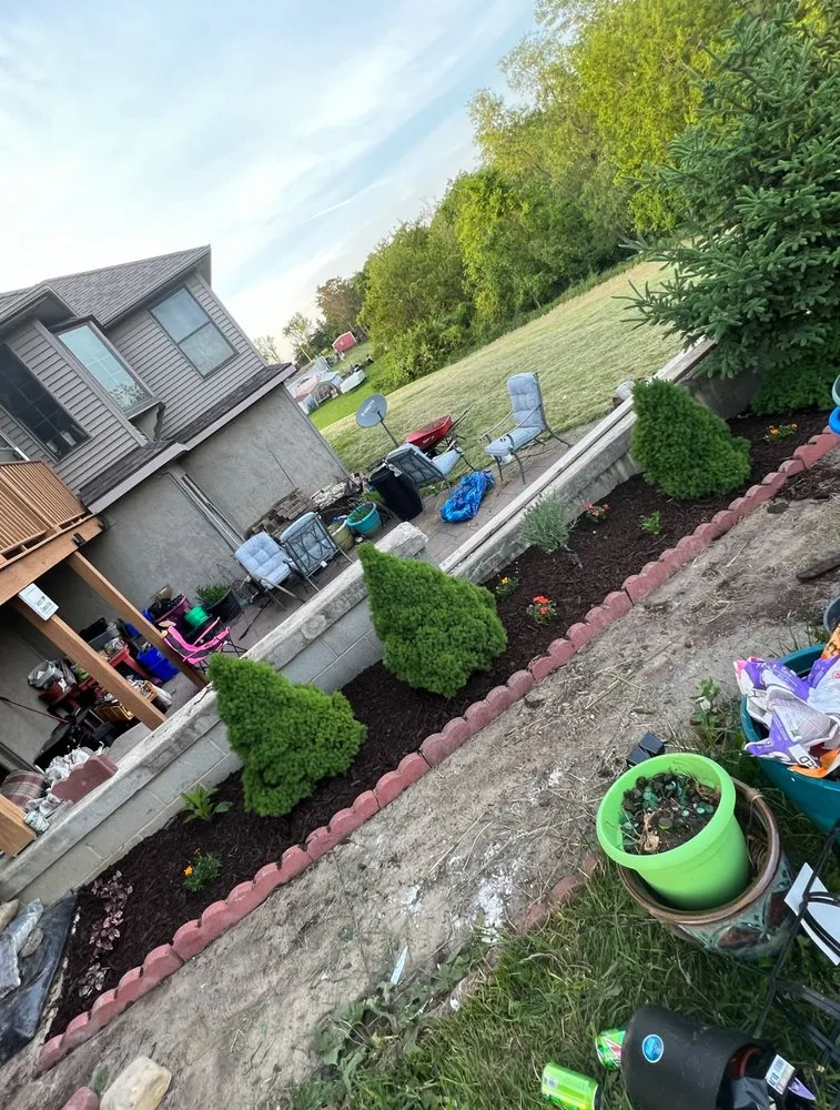 Affordable landscape installation in Bellefontaine, OH by Precision Landscaping