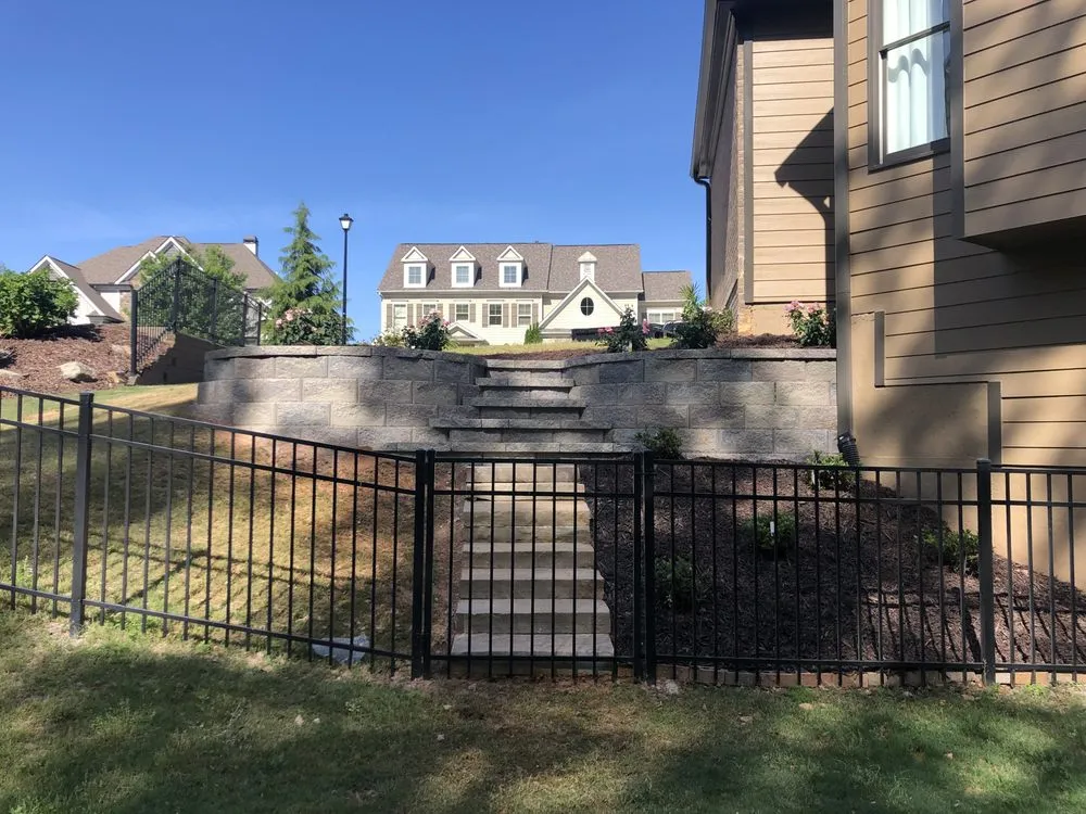 Custom landscape design with custom design across Cumming, GA - Precision Landscaping