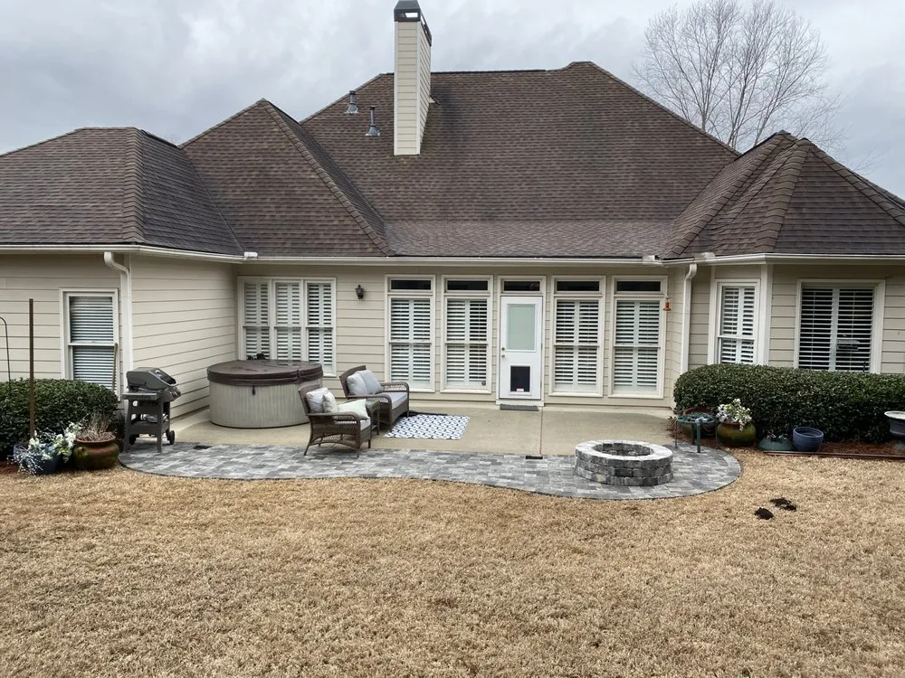 Professional yard cleanup service for homes in Cumming, GA by Precision Landscaping