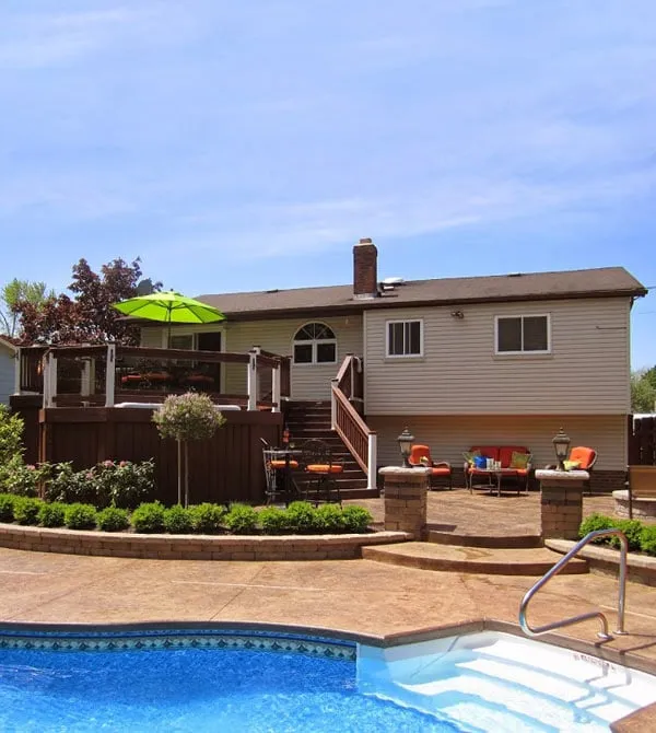 Professional outdoor landscaping with custom design across North Royalton, OH - Precision Landscaping