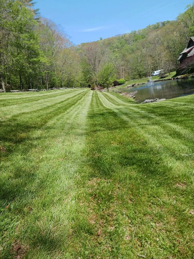 Affordable lawn mowing service for year-round maintenance in Vilas, NC by Precision Landscaping
