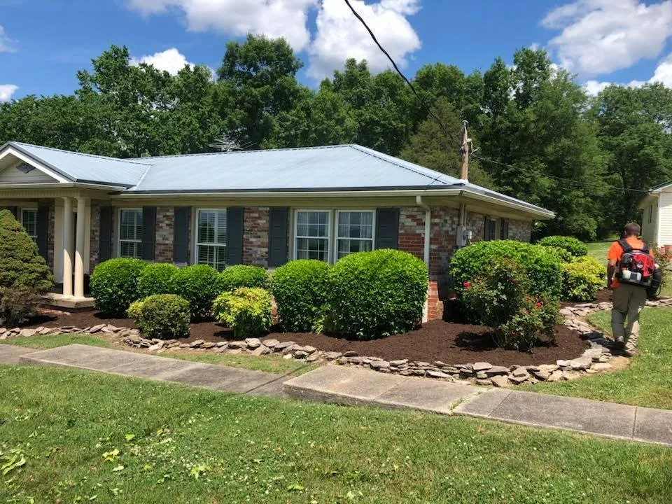 Custom landscape installation in Christiana, TN by Precision Lawn Care & Landscaping
