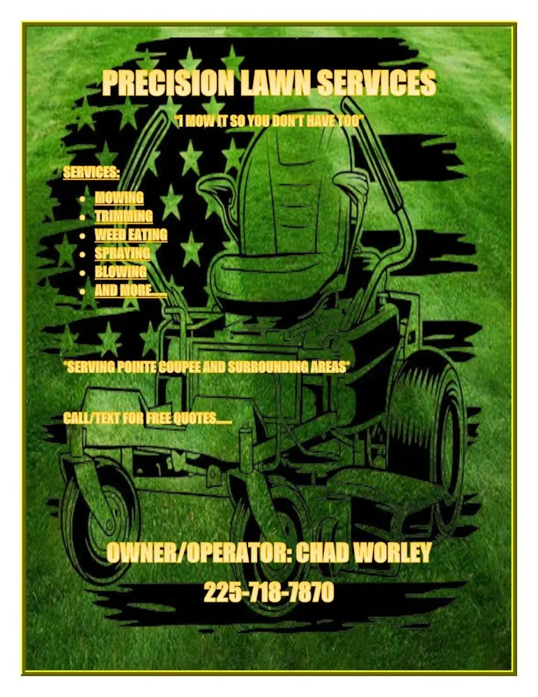 Local landscape installation in Livonia, LA by Precision Lawn Service