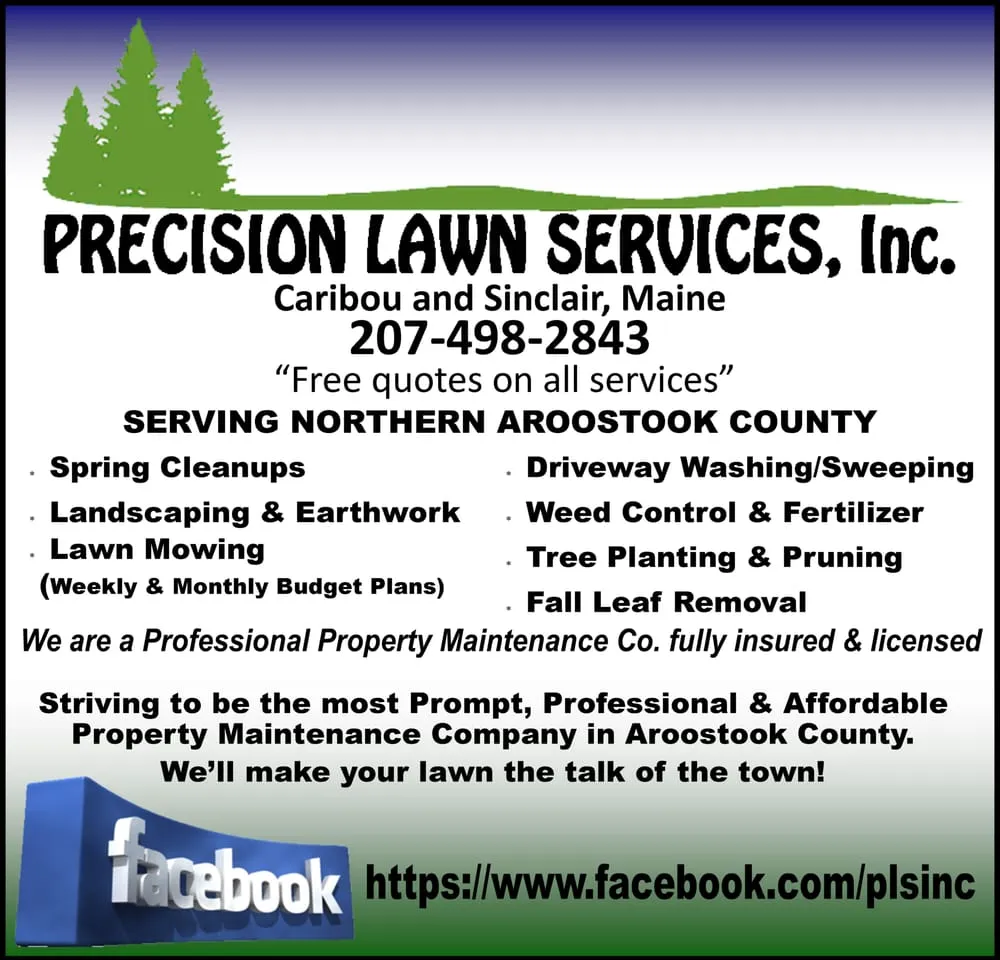 Professional yard maintenance experts serving Caribou, ME - Precision Lawn Services
