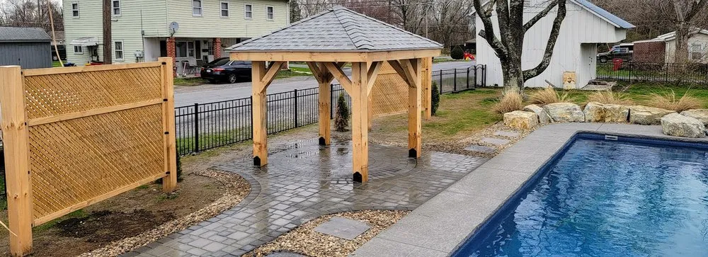 Custom residential landscaping for homes in Newburg, PA by Precision Outdoor Design