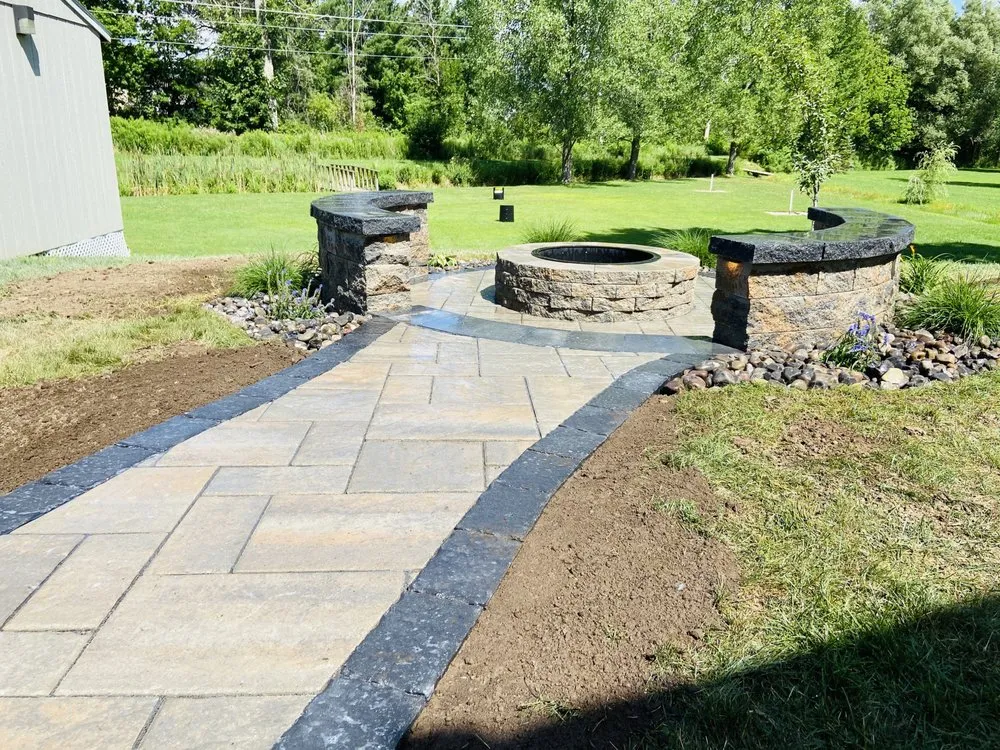 Professional landscape installation in Baldwinsville, NY - Precision Pavers