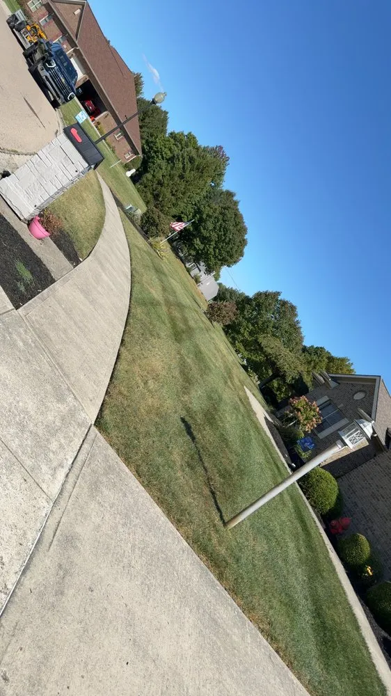 Custom landscape design for residential properties in Germantown, OH by Precision Property Management