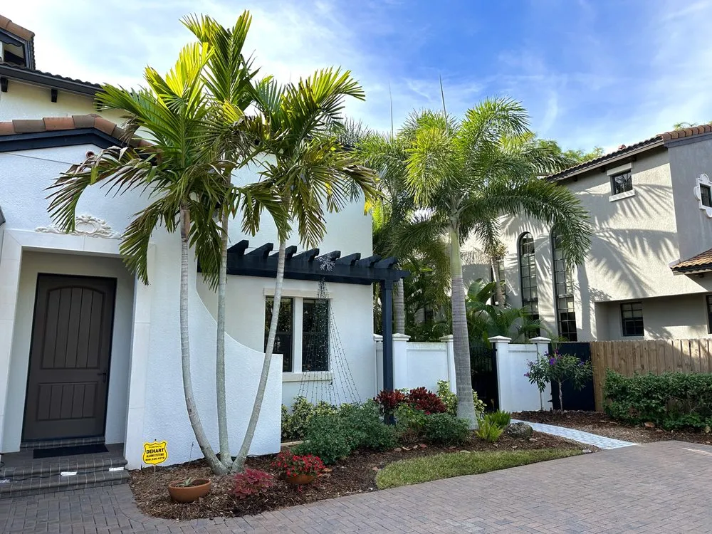 Custom garden landscaping in Sarasota, FL by Precision Property Management