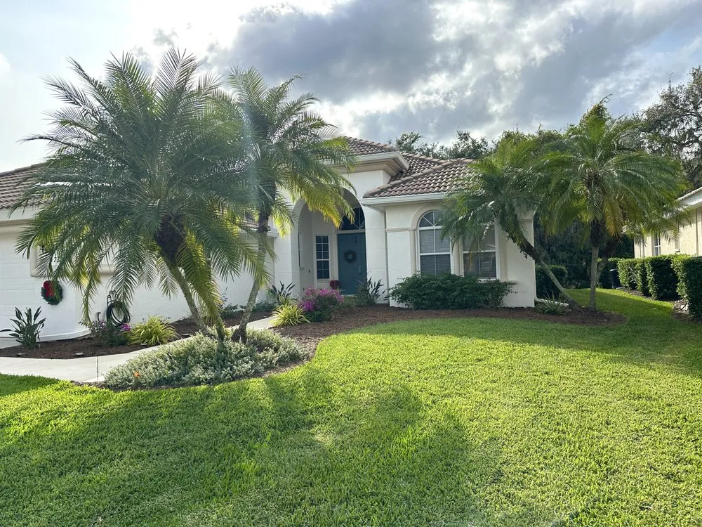 Custom landscape design with custom design in Sarasota, FL by Precision Property Management