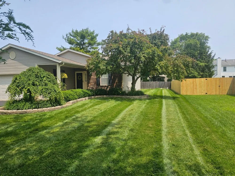Local lawn mowing service in Grove City, OH by Precision Pros Lawn Care & Lighting