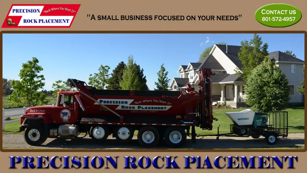 Professional lawn care service with custom design across Salt Lake City, UT - Precision Rock Placement