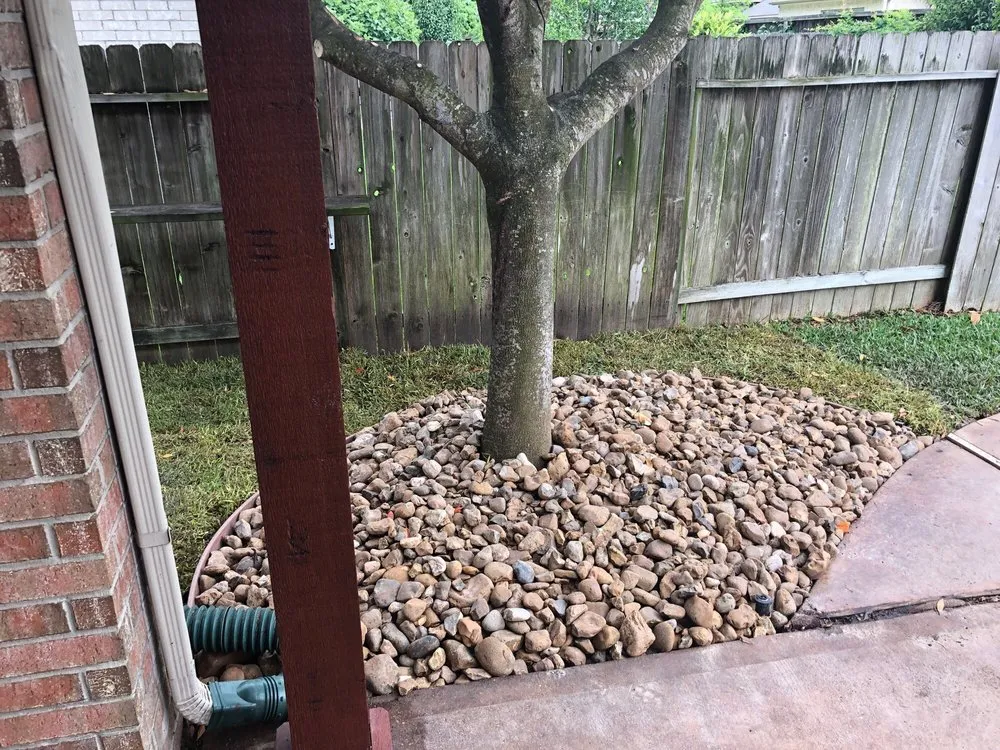 Custom residential landscaping in Pearland, TX by Precision Tree and Landscaping