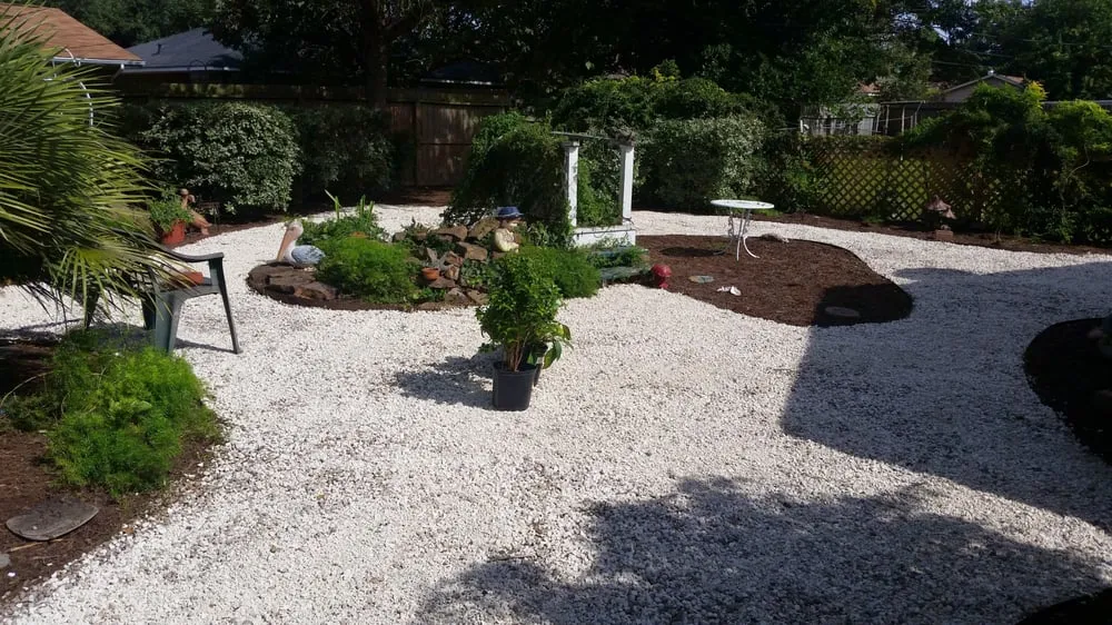 Custom landscaping services for homes in Pearland, TX by Precision Tree and Landscaping