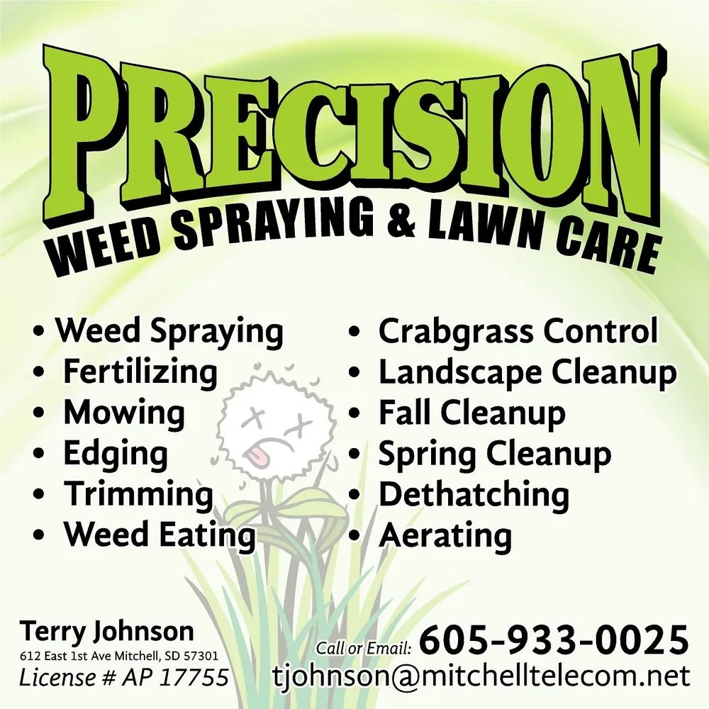 Local lawn care service for beautiful yards in Mitchell, SD by Precision Weed Spraying