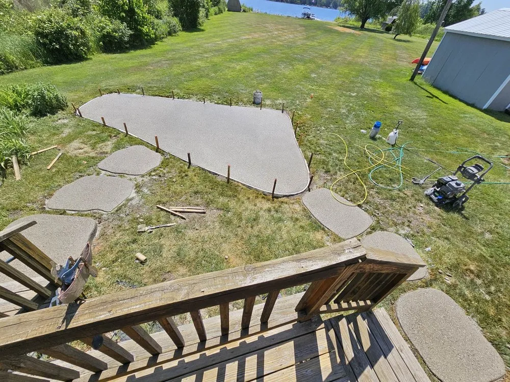 Reliable lawn mowing service for outdoor upgrades across Prescott, MI - Preferred Concrete