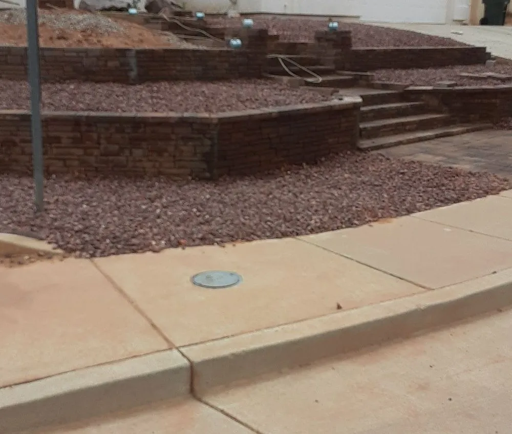 Custom garden landscaping with custom design in Sierra Vista, AZ by Preferred Landscape Designs