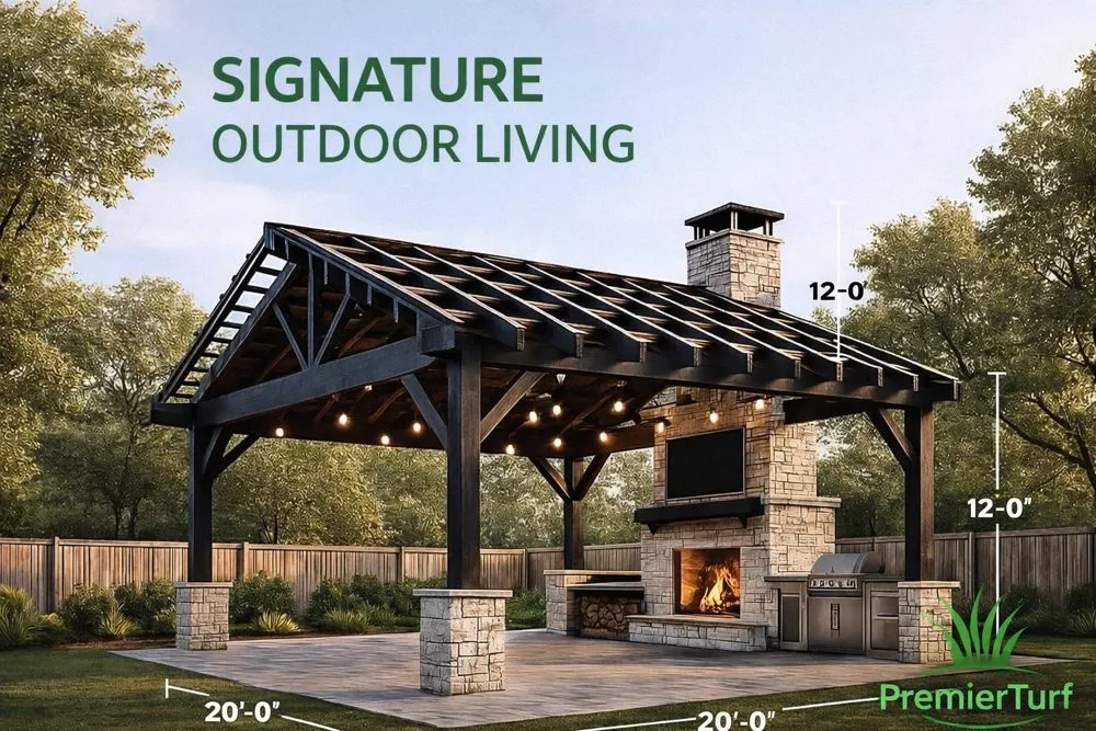 Custom landscape design for year-round maintenance across Gastonia, NC - Premier Landscape and Turf