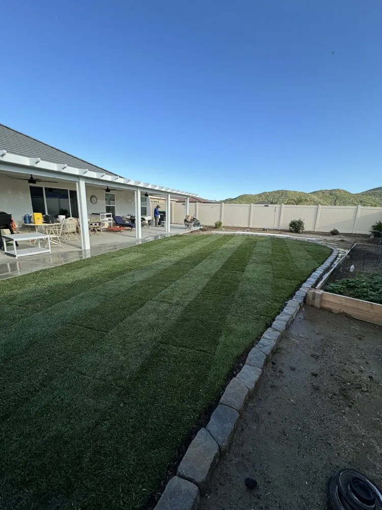 Reliable lawn mowing service for homes in Hemet, CA by Premier Landscape