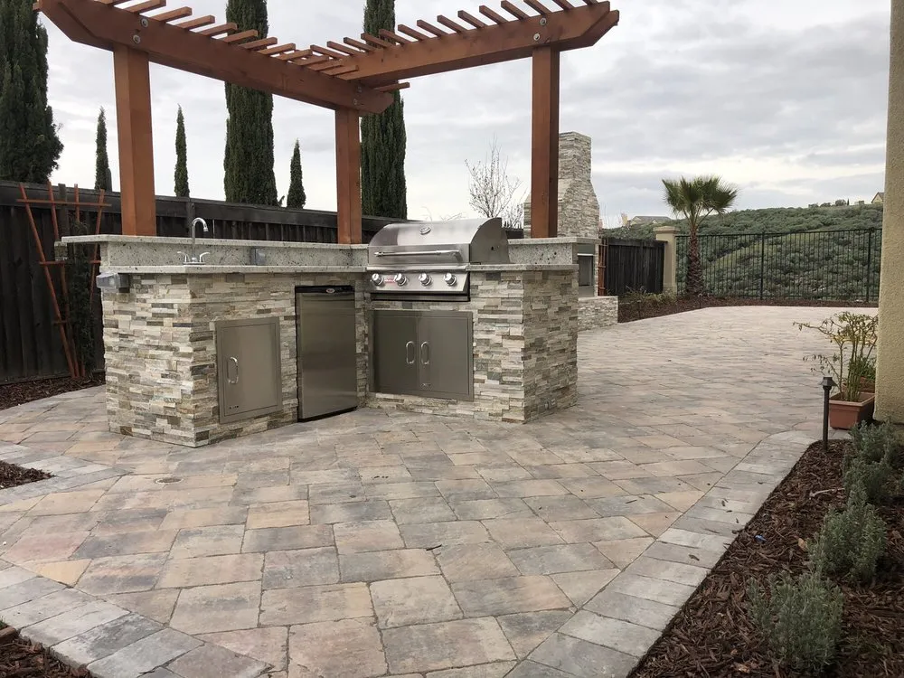 Local lawn mowing service for residential properties in Hollister, CA by Premier Landscape