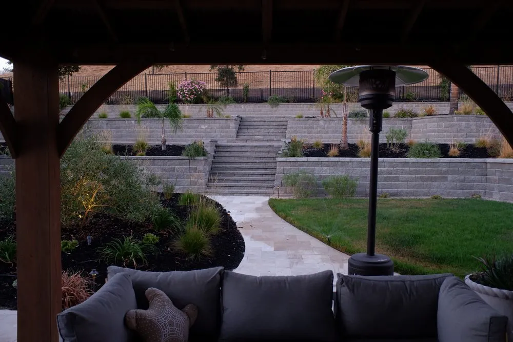 Custom garden landscaping in Hollister, CA by Premier Landscape