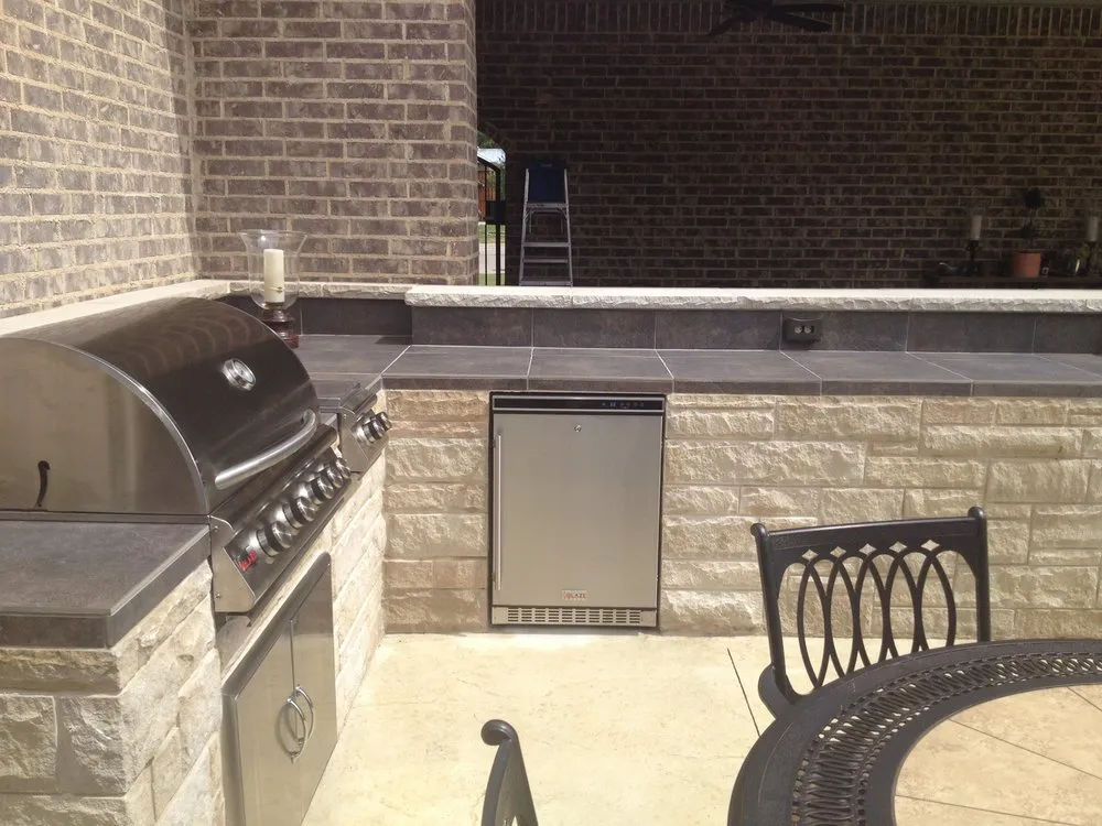 Custom landscape installation in Lewisville, TX by Premier Landscape