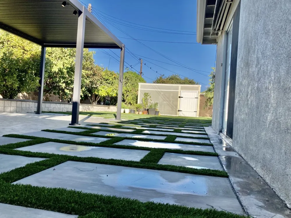Custom landscape installation in Anaheim, CA by Premier Landscape Renovations