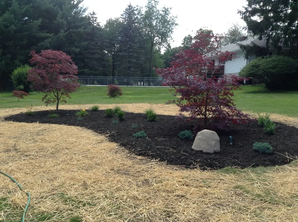 Top-rated outdoor landscaping with custom design in Big Flats, NY by Premier Landscaping