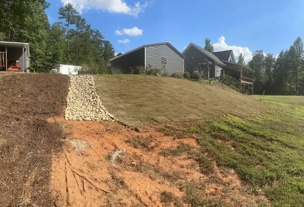 Professional yard cleanup service for outdoor upgrades in Carrollton, GA by Premier Landscaping Solutions