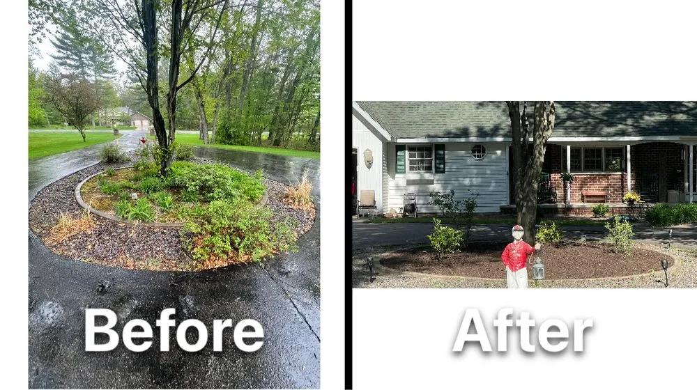 Professional garden landscaping for year-round maintenance in Kronenwetter, WI by Premier Lawn & Landscape