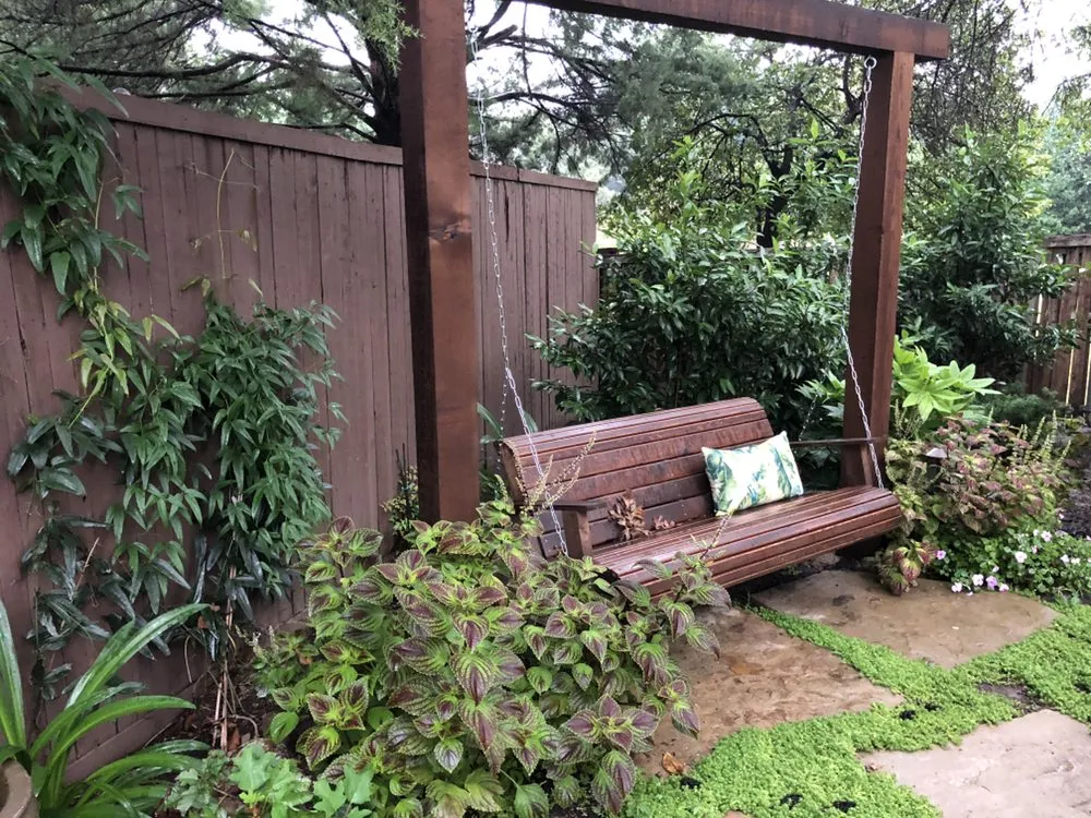 Custom landscape installation in Flower Mound, TX by Premier Lawnscapes of Texas