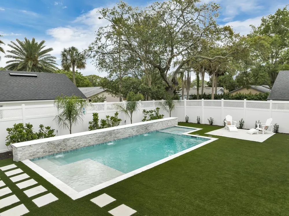Professional landscape design for year-round maintenance in Jacksonville, FL by Premier Pools & Spas