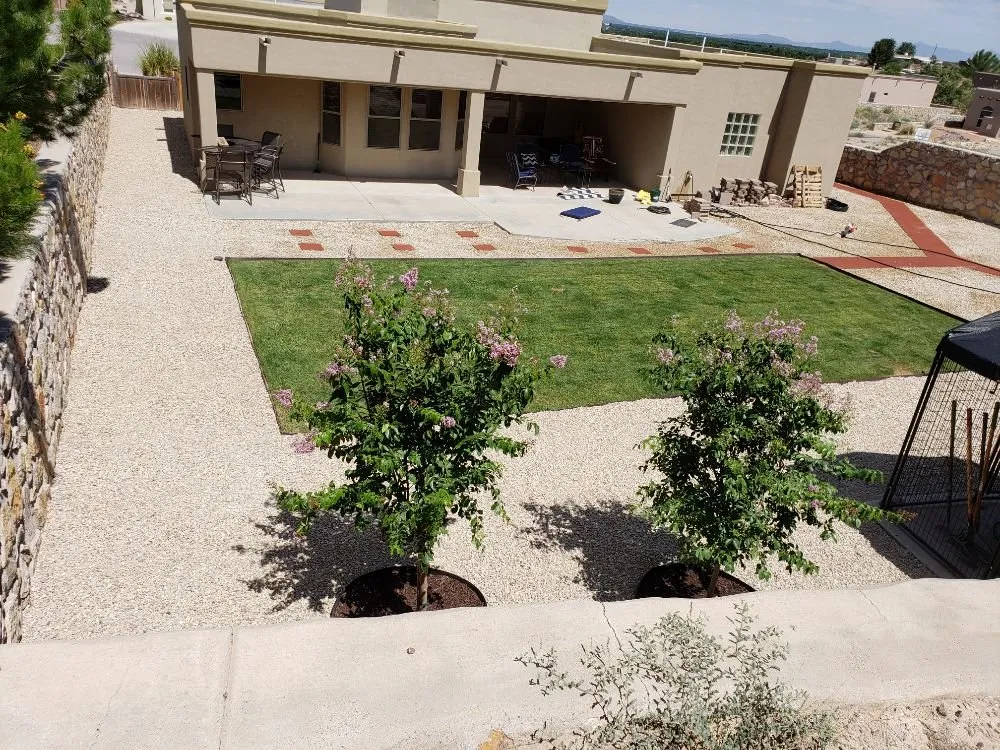 Custom outdoor landscaping in Las Cruces, NM - Premier Services